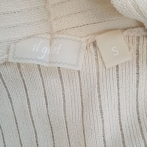IL Gilet Beige Sweater Small New - Picture 4 of 5